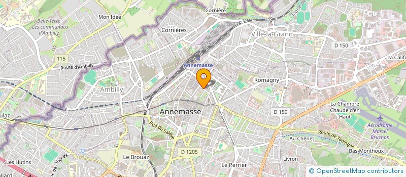 localisation de l'entreprise MADAME MARTINE HAEUW à ANNEMASSE