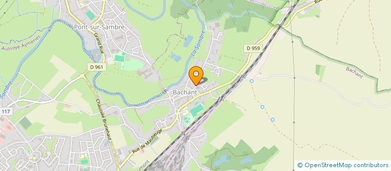 localisation de l'entreprise MADAME MARTINE HALGRAIN  BACHANT