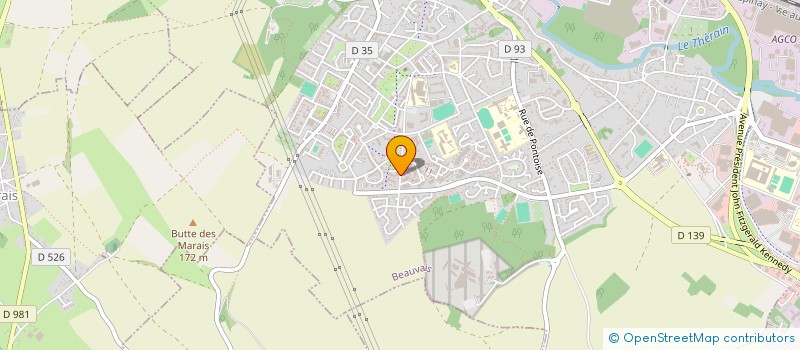 localisation de l'entreprise MADAME MARTINE HALLU  BEAUVAIS