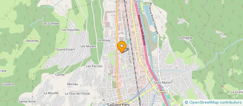 localisation de l'entreprise MADAME MARTINE HATIER à SALLANCHES