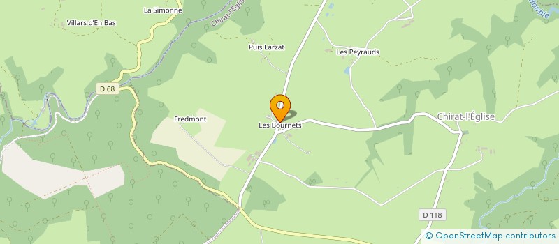 localisation de l'entreprise MADAME MARTINE HATLINSKI  ECHASSIERES