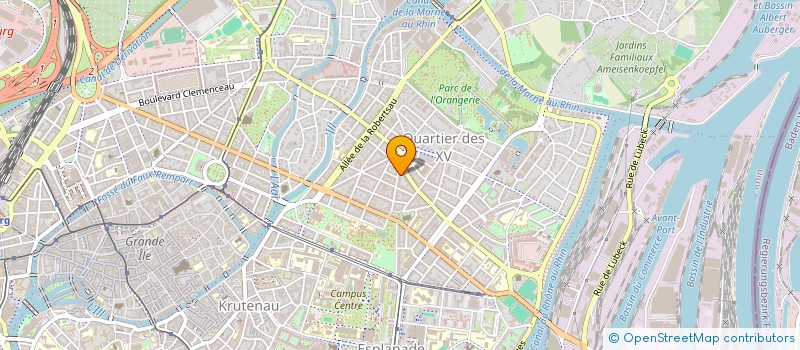 localisation de l'entreprise MADAME MARTINE HENNER à STRASBOURG