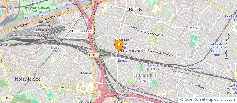 localisation de l'entreprise MADAME MARTINE HERAUD  BONDY