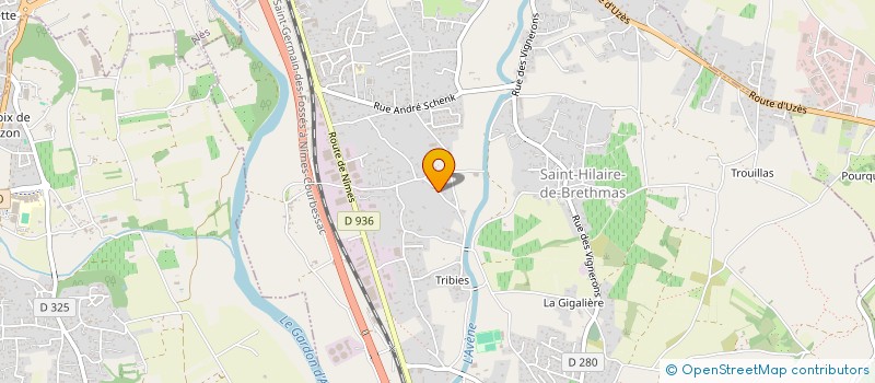 localisation de l'entreprise MADAME MARTINE HERMANT  SAINT-HILAIRE-DE-BRETHMAS