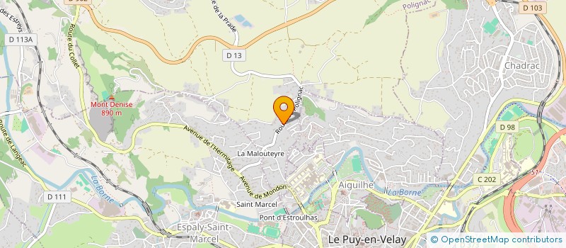 localisation de l'entreprise MADAME MARTINE HILAIRE  POLIGNAC