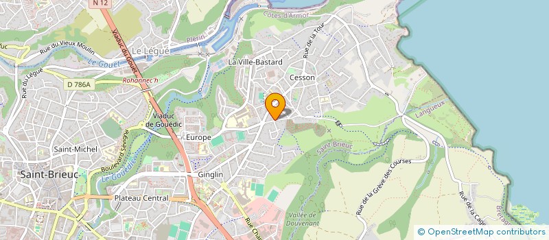 localisation de l'entreprise MADAME MARTINE HINGANT  SAINT-BRIEUC