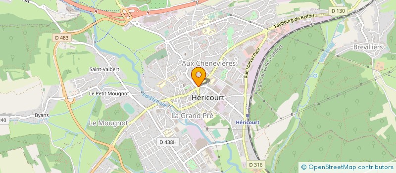 localisation de l'entreprise MADAME MARTINE HINZELIN  CLAYEURES