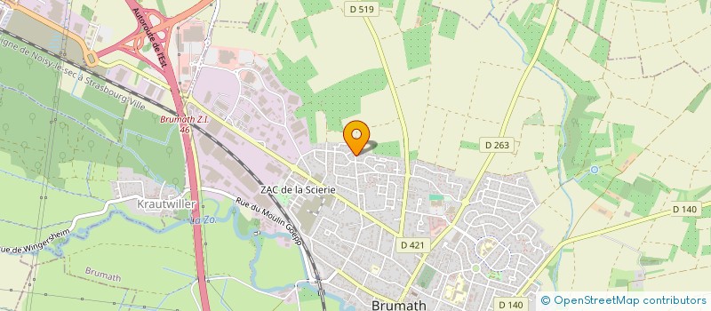 localisation de l'entreprise MADAME MARTINE HISLER  BRUMATH