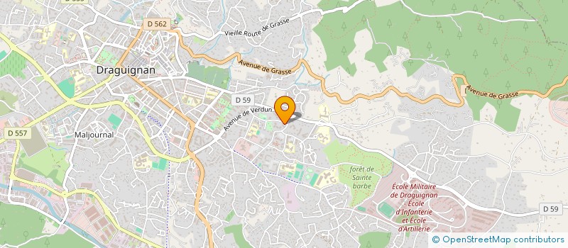 localisation de l'entreprise MADAME MARTINE HOLCHER  DRAGUIGNAN