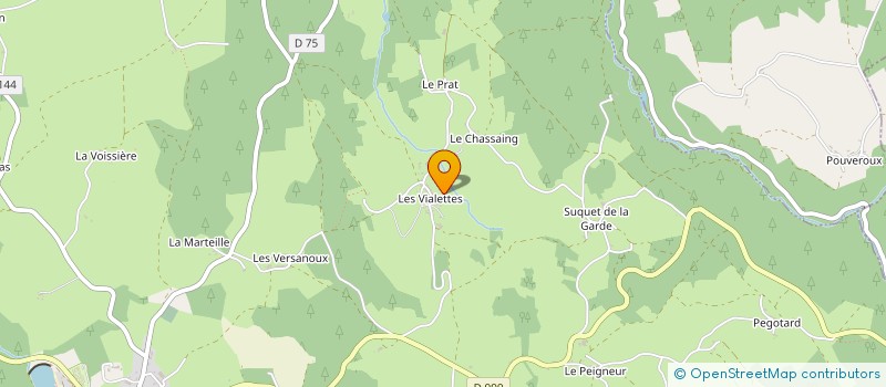 localisation de l'entreprise MADAME MARTINE HOMETTE  LE VERNET-CHAMEANE