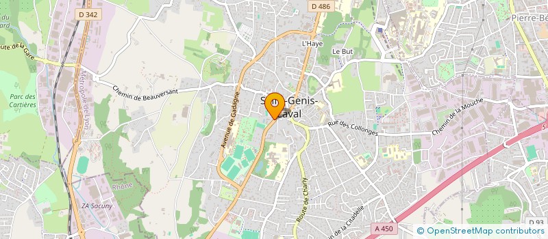 localisation de l'entreprise MADAME MARTINE HOUITTE  SAINT-GENIS-LAVAL