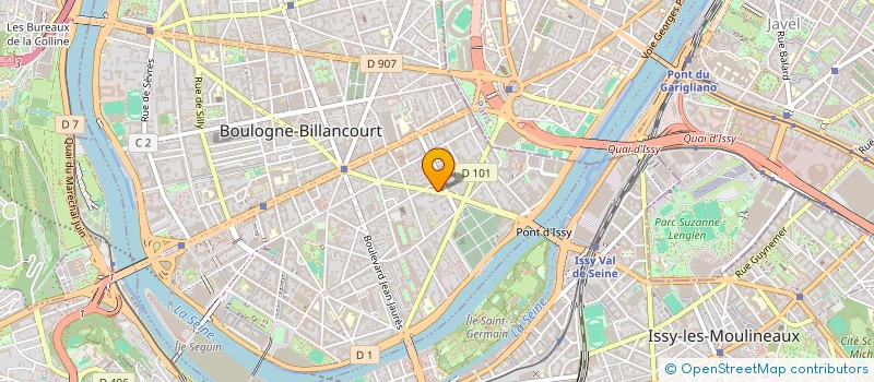 localisation de l'entreprise MADAME MARTINE HOURCADETTE à BOULOGNE-BILLANCOURT
