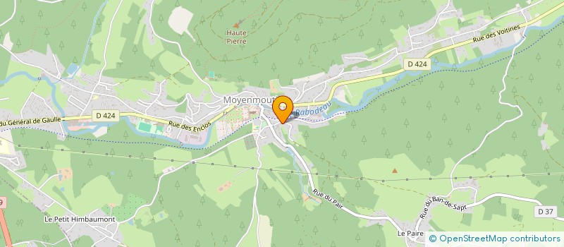 localisation de l'entreprise MADAME MARTINE HOUVION  MOYENMOUTIER