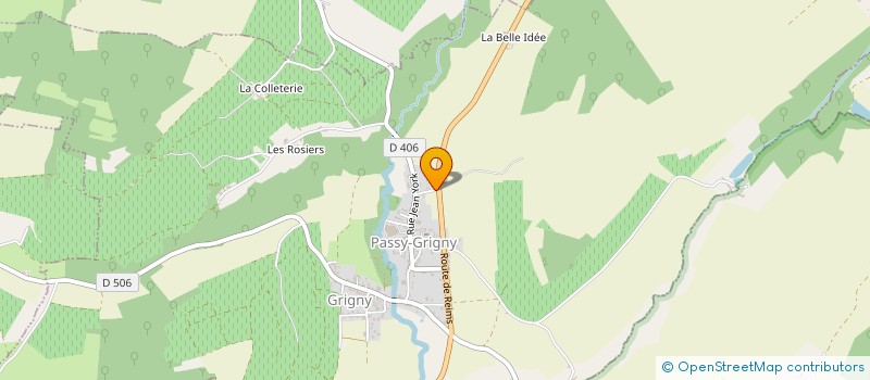 localisation de l'entreprise MADAME MARTINE HUBERT  PASSY-GRIGNY