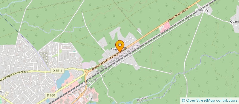 localisation de l'entreprise MADAME MARTINE HUBERT  BIGANOS