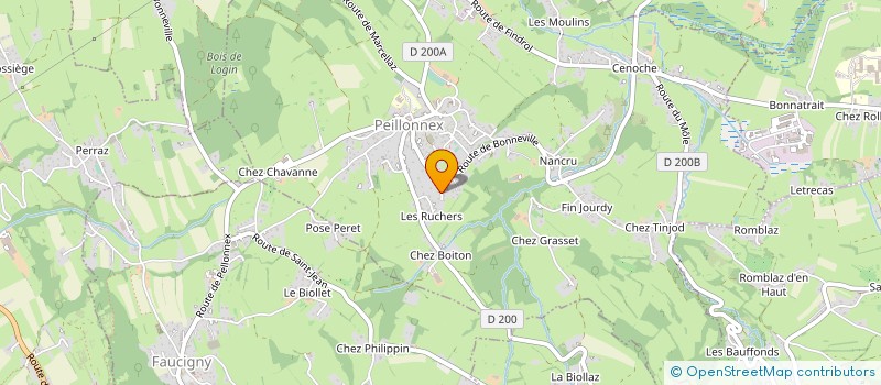 localisation de l'entreprise MADAME MARTINE HUDRY  PEILLONNEX