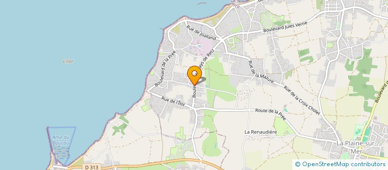 localisation de l'entreprise MADAME MARTINE HUGUENARD à LA PLAINE-SUR-MER