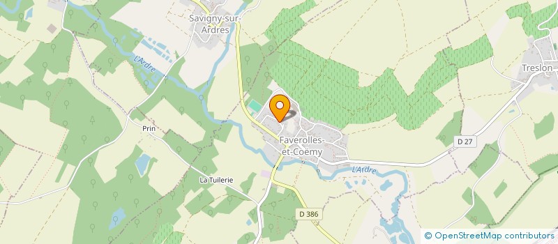 localisation de l'entreprise MADAME MARTINE HUMBERT  FAVEROLLES-ET-COEMY