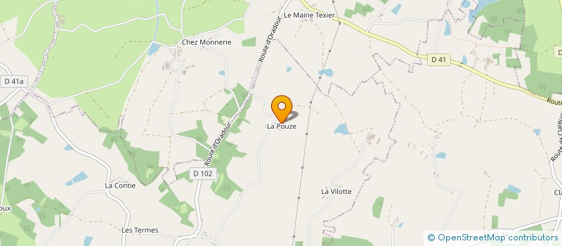 localisation de l'entreprise MADAME MARTINE HUSSON  ORADOUR-SUR-VAYRES