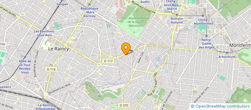 localisation de l'entreprise MADAME MARTINE JACOPIN à CLICHY-SOUS-BOIS