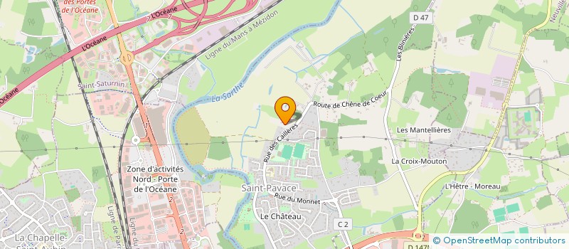 localisation de l'entreprise MADAME MARTINE JACQUEMET  SAINT-PAVACE