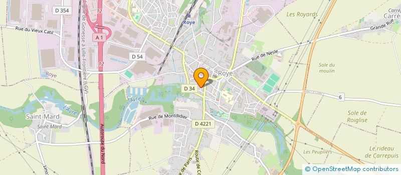 localisation de l'entreprise MADAME MARTINE JANSSENS  ROYE