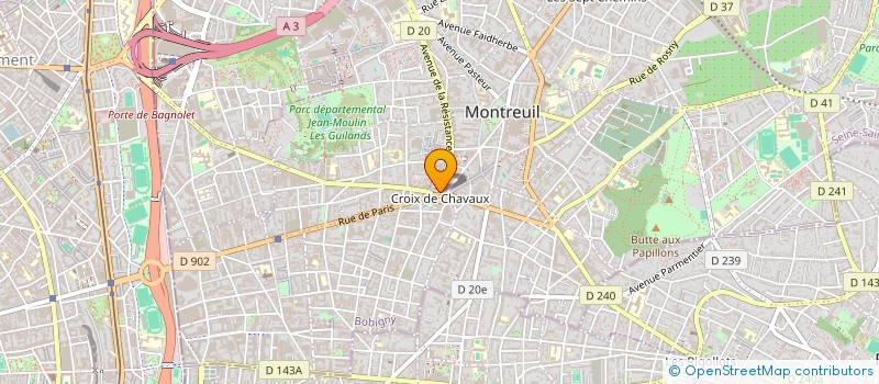 localisation de l'entreprise MADAME MARTINE JANVIER à MONTREUIL