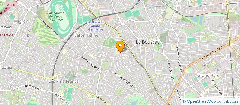 localisation de l'entreprise MADAME MARTINE JEANNE à LE BOUSCAT