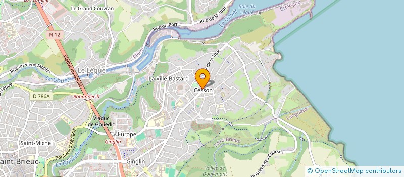 localisation de l'entreprise MADAME MARTINE JEGOU à SAINT-BRIEUC