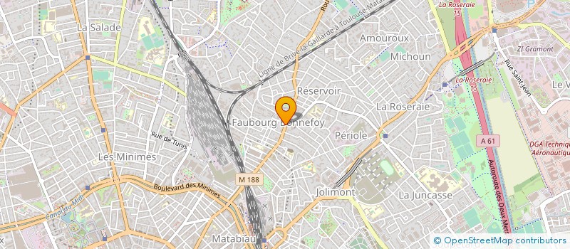 localisation de l'entreprise MADAME MARTINE JOLY à TOULOUSE