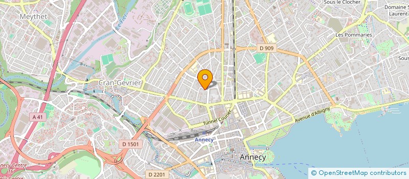 localisation de l'entreprise MADAME MARTINE JON à ANNECY