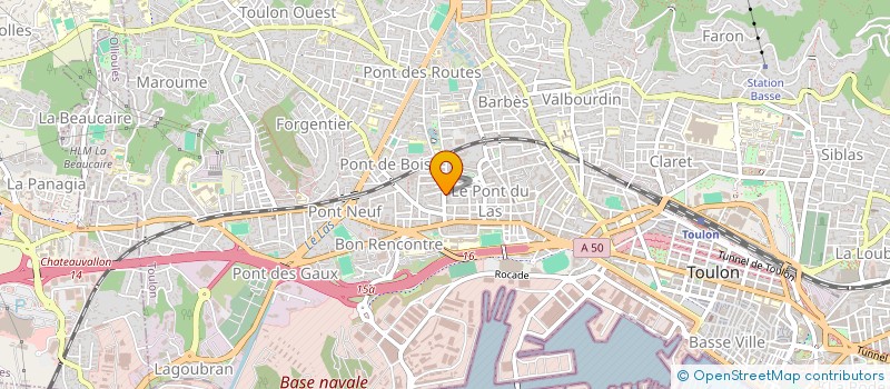 localisation de l'entreprise MADAME MARTINE JORIEUX à TOULON