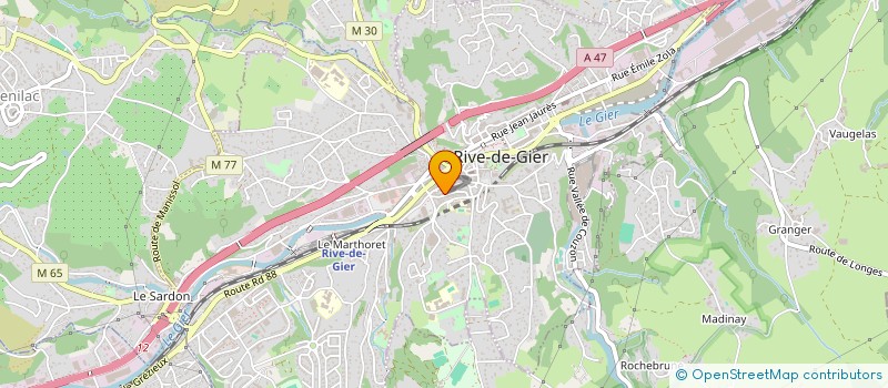 localisation de l'entreprise MADAME MARTINE JOSSEY  RIVE-DE-GIER