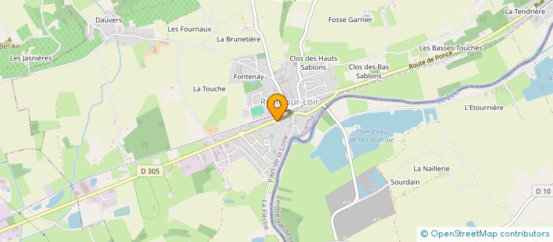 localisation de l'entreprise MADAME MARTINE JOUBERT à LA CHARTRE-SUR-LE-LOIR