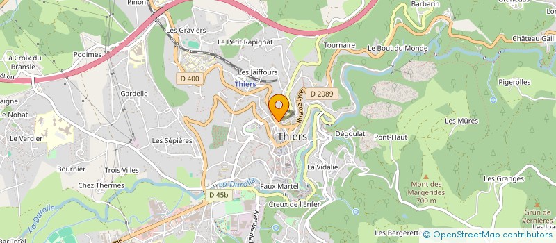 localisation de l'entreprise MADAME MARTINE JOUFFROY à THIERS