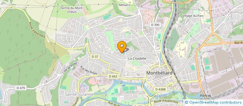 localisation de l'entreprise MADAME MARTINE JOUVELOT à MONTBELIARD