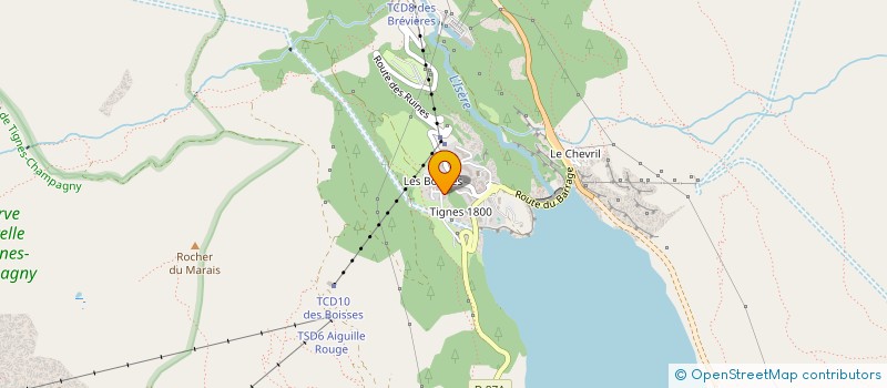 localisation de l'entreprise MADAME MARTINE JUIGNET à TIGNES