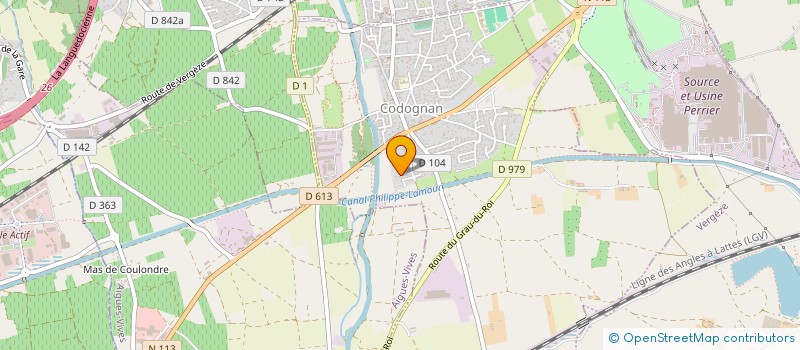 localisation de l'entreprise MADAME MARTINE JUST  CODOGNAN