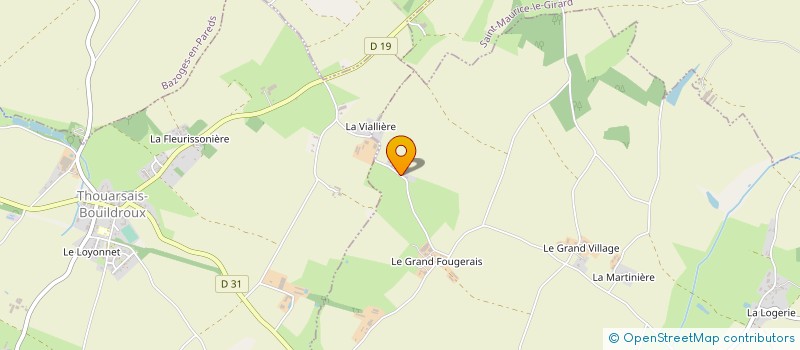 localisation de l'entreprise MADAME MARTINE JUVIN à RIVES-DU-FOUGERAIS