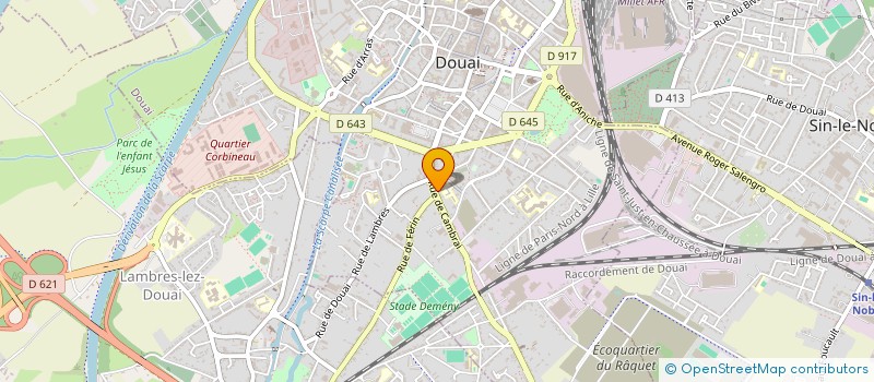 localisation de l'entreprise MADAME MARTINE KAPELSKI  DOUAI