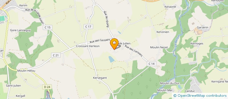 localisation de l'entreprise MADAME MARTINE KERGRAISSE à RIEC-SUR-BELON