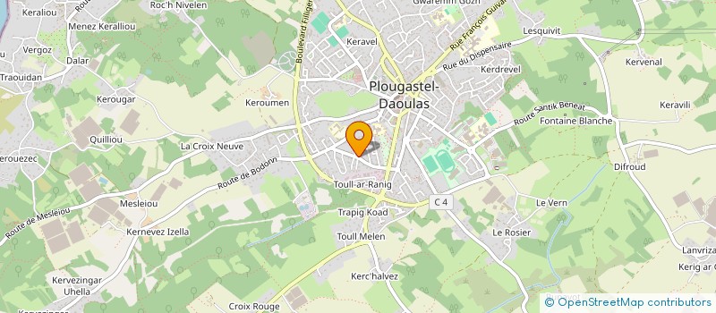 localisation de l'entreprise MADAME MARTINE KERLIDOU à PLOUGASTEL-DAOULAS