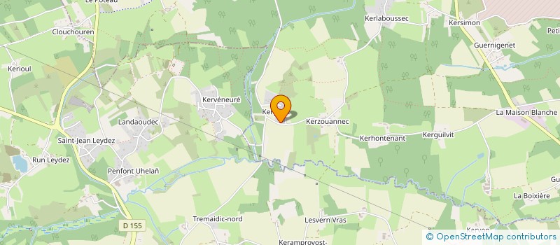 localisation de l'entreprise MADAME MARTINE KERNEIS  LANVEOC