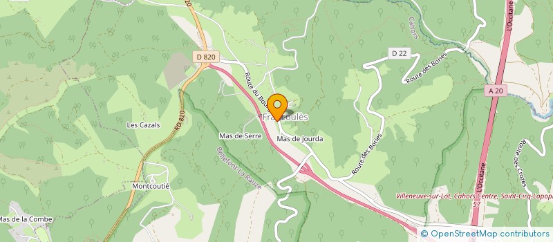 localisation de l'entreprise MADAME MARTINE KINTZINGER  FRANCOULES