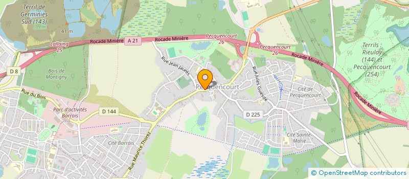 localisation de l'entreprise MADAME MARTINE KIRKER  PECQUENCOURT