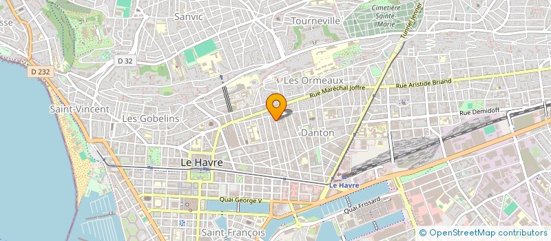 localisation de l'entreprise MADAME MARTINE KRAMER à LE HAVRE