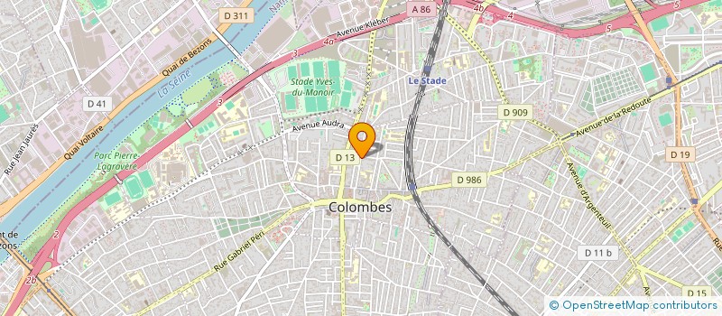 localisation de l'entreprise MADAME MARTINE KRISKRIS  COLOMBES