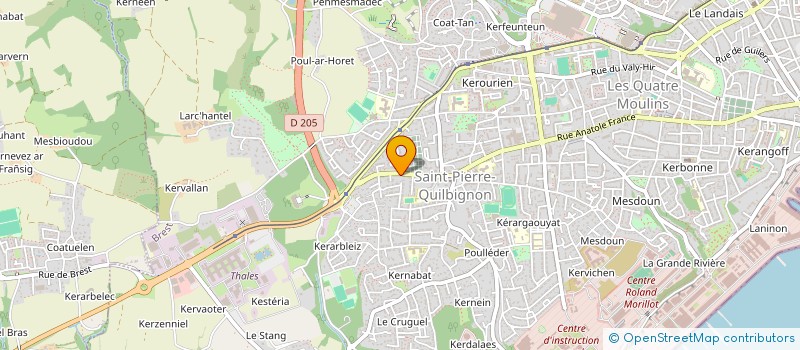 localisation de l'entreprise MADAME MARTINE LABBE à BREST