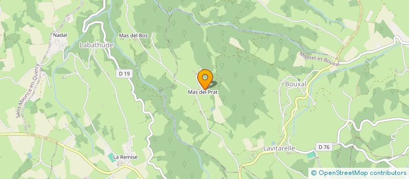 localisation de l'entreprise MADAME MARTINE LACOSTE  MONTET-ET-BOUXAL