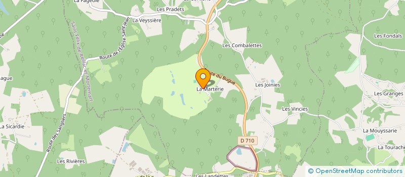 localisation de l'entreprise MADAME MARTINE LACROIX à ST-FELIX-DE-REILLAC-MORTEMART
